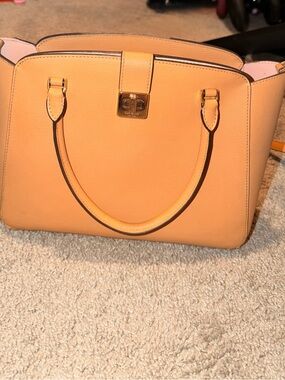kate spade Peach Leather Structured Satchel